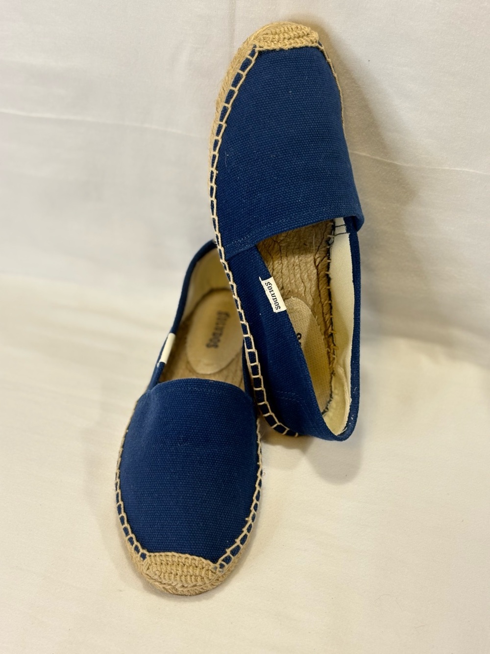 Soludos Navy Canvas Espadrille Slip-Ons SZ 5.5 EUC $85
